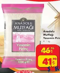 ANADOLU MUTFAĞI YASEMİN PİRİNÇ 1 KG